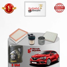 KIT TAGLIANDO 4 FILTRI E OLIO RENAULT MEGANE IV 1.5 DCI 81KW 110CV DAL 2015 ->