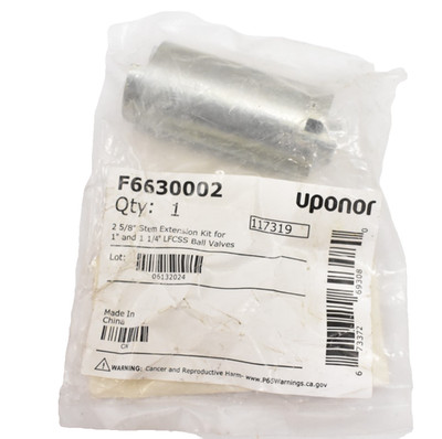Uponor ProPEX LFCSS Stem Extension Kit For 1'' & 1-1/4'' Ball Valve 117319