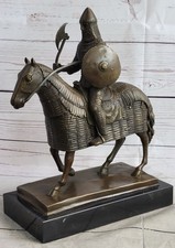 100 BRONZE Crusader Templar Medieval Knight Sculpture Statue Original Hot Cast