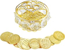 Wedding Arras Coins Set,Arras De Boda Catolica,Arras Gold Box with 13