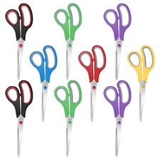 9 Packs 8" Sewing Craft Scissors Bulk,Multipurpose Heavy Duty Sharp Paper Sci