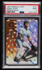 1997 Pinnacle Certified Stars Mirror Gold Derek Jeter #141 PSA 9 MINT HOF 04b0