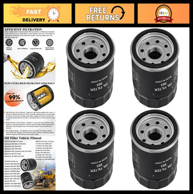 Oil Filter Replacement for Polaris Sportsman 500 450 400 335 - 4 Pack, High Qual