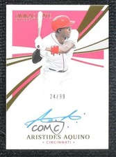 2021 Panini Immaculate Signatures 24/99 Aristides Aquino #IS-AA Auto om9