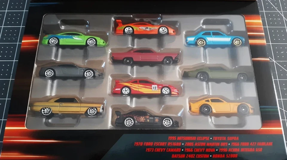 Hot Wheels Silver Series FAST & FURIOUS - 10 Car Box set. JCT92 - Brand New! - Image 2 of 4