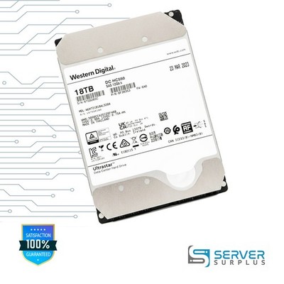 WD DC HC550 18TB SAS 12Gb/s 3.5 in Enterprise HDD | WUH721818AL5204 | 0F38353
