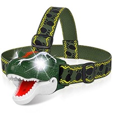 DX DA XIN Dinosaur Headlamp T-Rex LED Headlamps for Kids - Scratch Dent