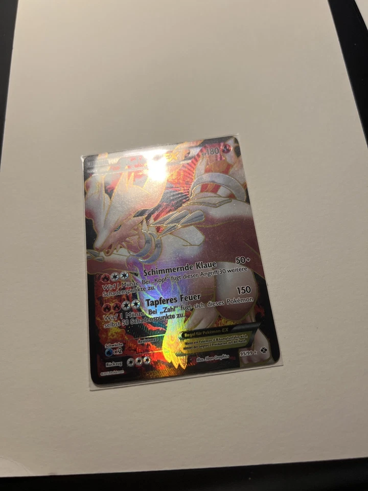 Reshiram EX (95 Full Art) 95/99 Next Destinies Holo Deutsch Pokemon - Bild 3 von 4