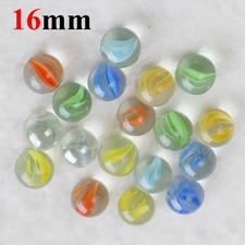 16mm Glass Beads Glass Marbles Balls Traditional Vintage Classic Kids Toys Games