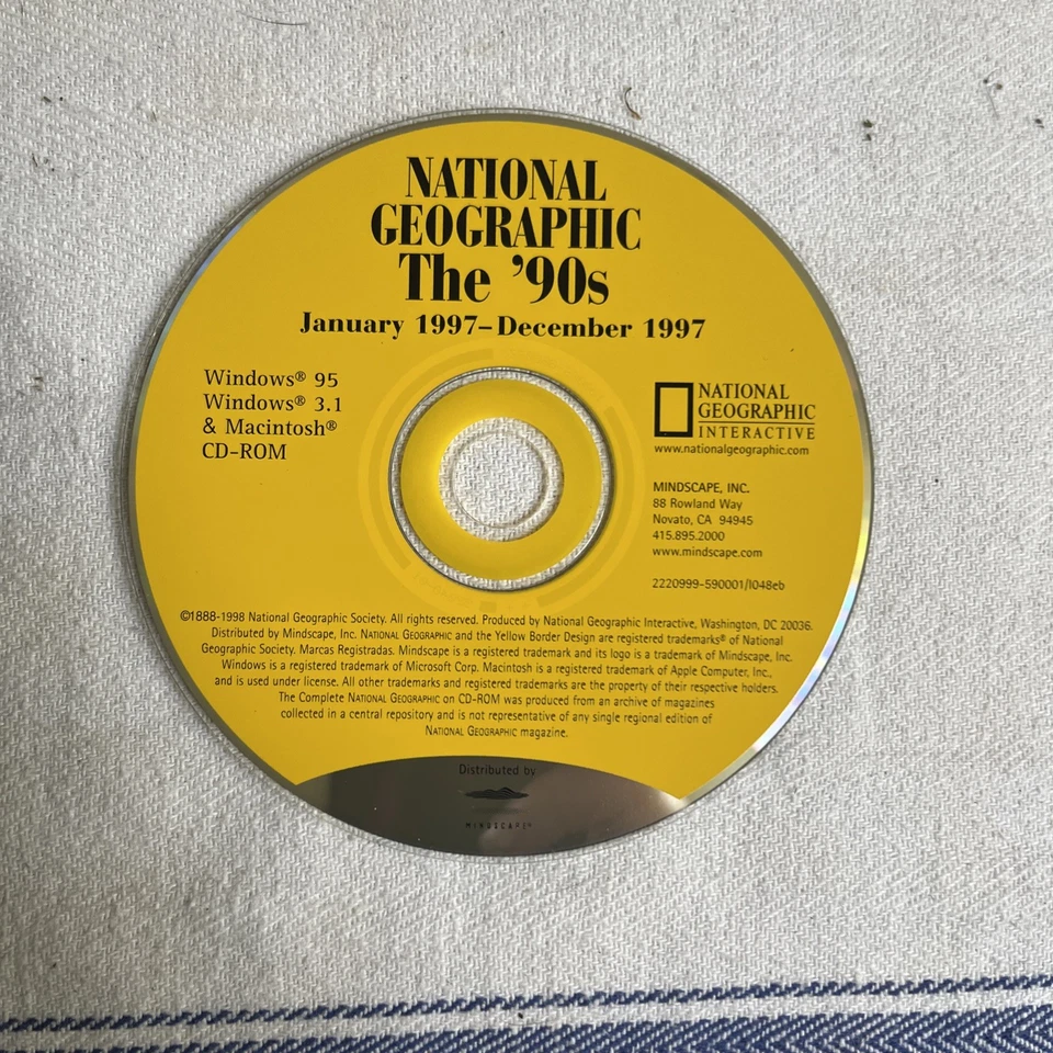 National Geographic Maps (8 discs) Win 95/98, PC CD-ROM And 1997 Interactive - Image 3 of 3