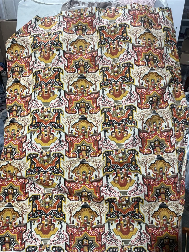 Vintage Dutch Novelty Boys & Girls Tree Of Life Fabric 44” X 48” - Image 4 of 4