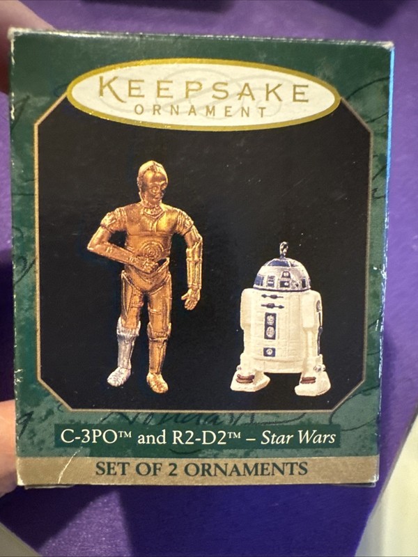 Star Wars Hallmark Keepsake C-3PO and R2-D2 Miniature Christmas Ornament