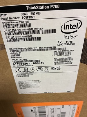 Lenovo ThinkStation P700, MTM 30A9-S07K00