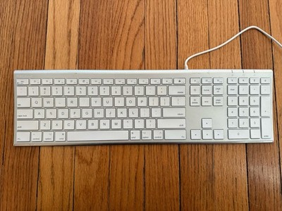 Macally Ultra Slim USB Wired Keyboard for Mac