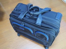 TUMI ALPHA ANA Limited Edition 4-Wheel Deluxe Briefcase PC Bag Used