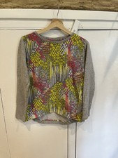 COS Jumper Womens Small multicoloured long sleeve sweater crew neck Grey Jersey