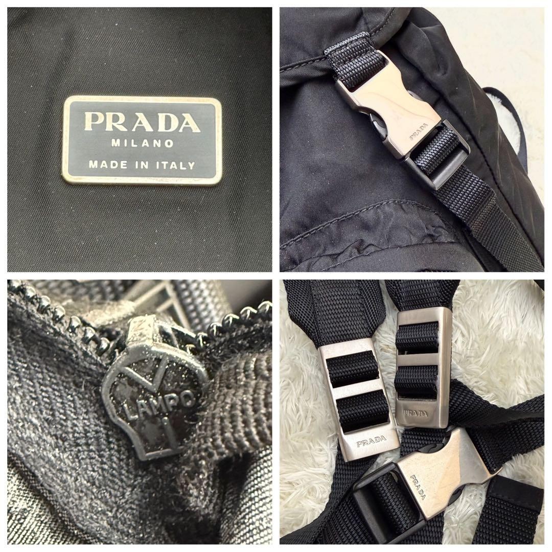 PRADA RRADA backpack triangular logo tessuto blac… - image 7