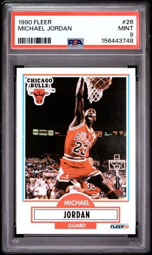 1990 FLEER #26 MICHAEL JORDAN PSA 9