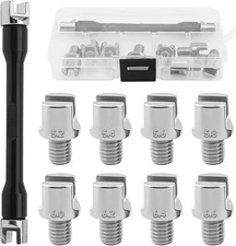 CNC Wheel Spoke Spanner, Motorcycle Repair Tool Kit 5.0-6.8Mm Spoke Wrench Set f