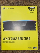 ✔SEALED✔ CORSAIR VENGEANCE RGB 64GB (2x32GB) 6400 MT/s (INTEL XMP) *CL32* DDR5