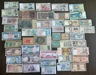 World Paper Money Mixed Lot Of 50 Different Bank Notes Currency Foreign 379