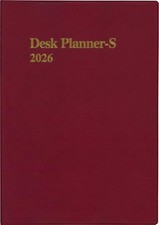 Hakubunkan 2026 B5 Weekly Desk Planner with Spinner Red No. 266 January