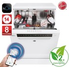 Hoover HF4C6F0PW Geschirrspüler 14 Gedecke hOn-App Wifi+Bluetooth RO_HF4C6F0PW_R