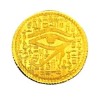 1/500 OZ MONARCH EGYPTIAN EYE OF RA .9999 FINE GOLD ROUND IN SEALED CAPSULE BU