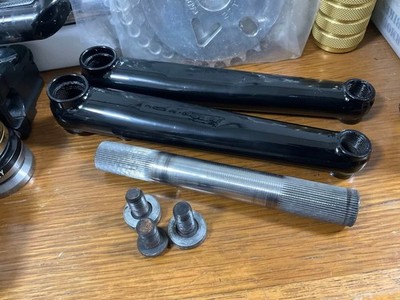 PROFIL RACING BMX Kurbeln 170mm TI Titan Spindel Old School gestempelt Logo s...