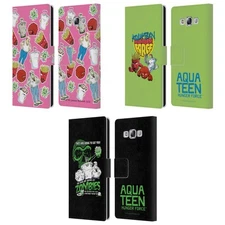 OFFICIAL AQUA TEEN HUNGER FORCE GRAPHICS LEATHER BOOK CASE FOR SAMSUNG PHONES 3