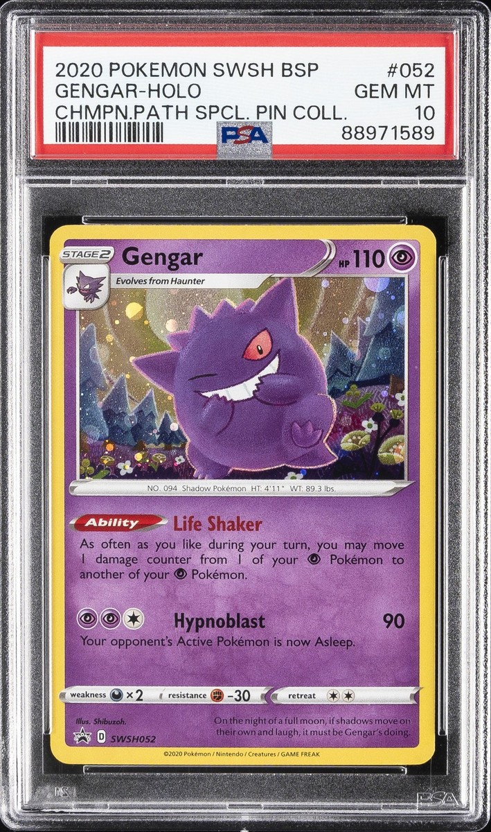 2020 POKEMON SWSH BLACK STAR PROMO #052 GENGAR-HOLO PSA 10 | eBay