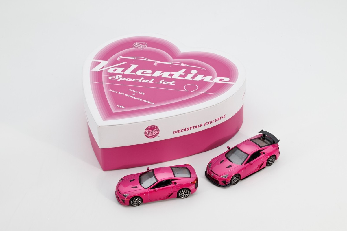 GCD 1:64 Lexus LFA Pink Valentine's Day Special 2Pack Set