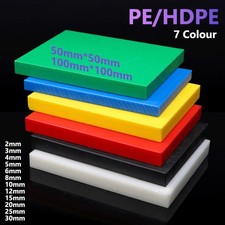 HDPE Plastic Plate High Density Polyethylene Sheet Block Engineering 7 Colour