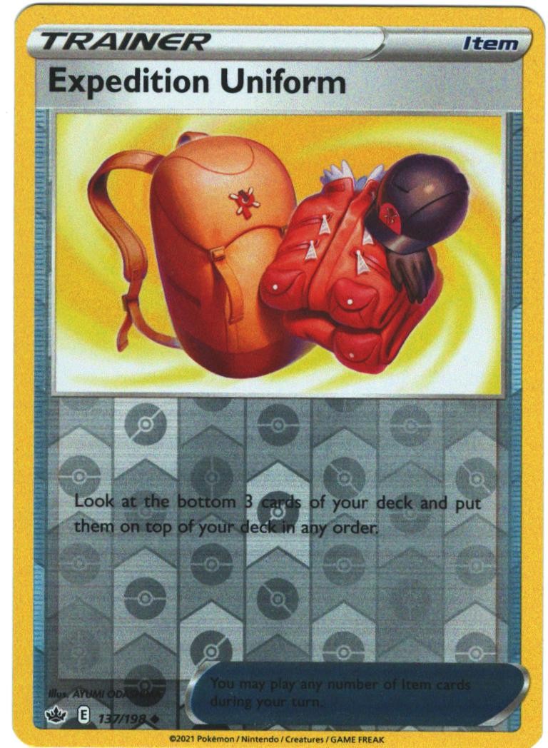 Pokemon Expedition Uniform Uncommon 137/198 SWSH06: Chilling Reign Reverse Ho...