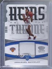2020-21 Panini Crown Royale Heirs to the Throne Immanuel Quickley #HT-IMM 7zf