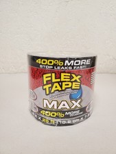 Flex Seal Flex Tape Max Black 4 In. X 25 Ft. Strong Rubberized Waterproof Tape