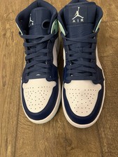 Nike Jordan 1?s Mid Rare Mint Blue Colour 