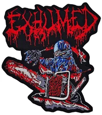 EXHUMED HORROR (shaped border) EMBROIDERED PATCH