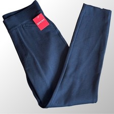 Spanx Backseam Skinny Pants NWT Size Small Navy Blue Ponte Knit Ankle Back Slit