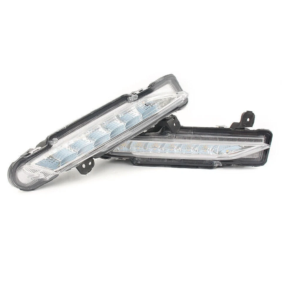 Luz LED de conducción diurna doble color 2 piezas para Toyota Yaris 2017-18 Drl Foto 4 de 4