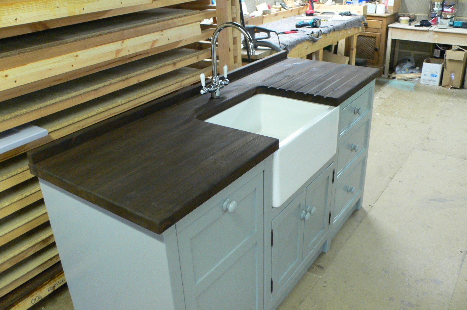 600MM BELFAST SINK/FREESTANDING INTEGRATED SLIMLINE DISHWASHER UNIT. eBay