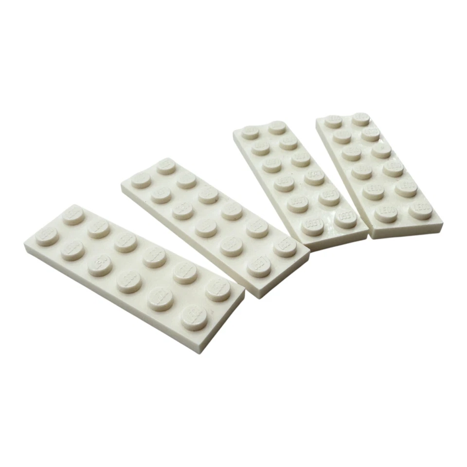 4x LEGO® Platte 2x6 Weiß 379501 3795  white beidseitig bebaubar Grundplatte - Bild 2 von 4