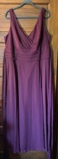 Wine/Maroon Size 20 Davids Bridal Floor Length Dress WORN ONCE