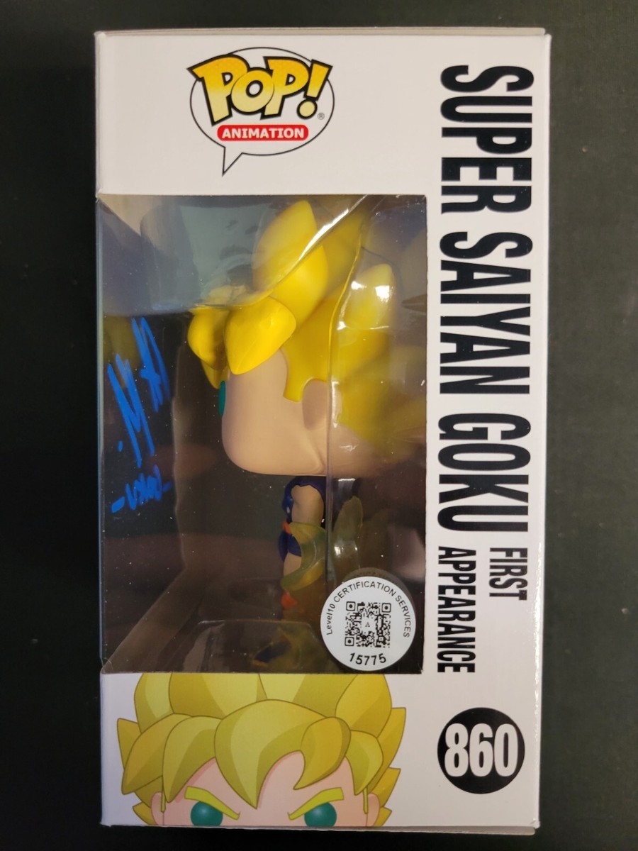 Funko Pop! Super Sayan Goku #860 Autographed by Peter