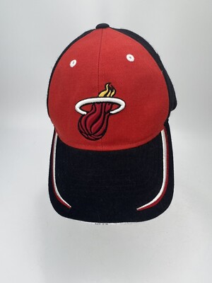 Miami Heat Baseball cap by Reebok red and black adjustable really good condition