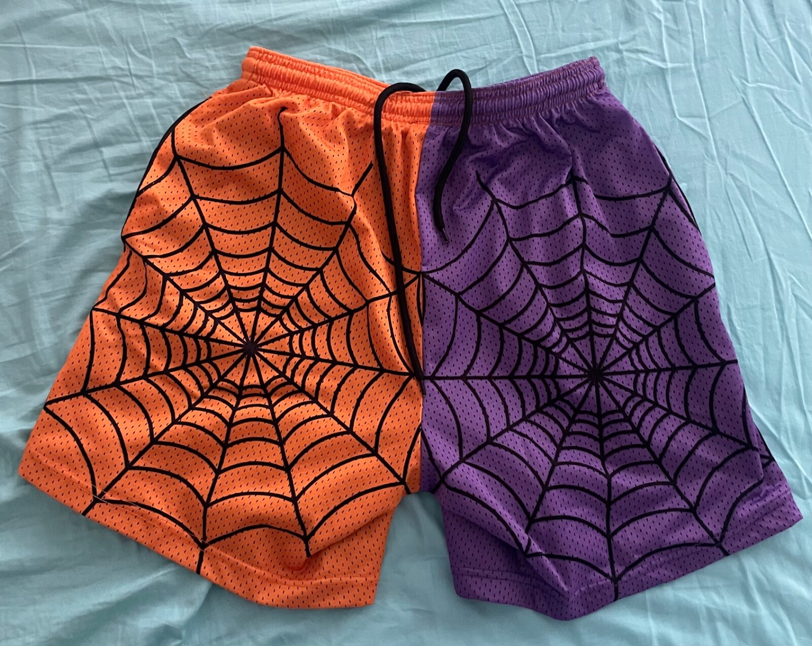 Lost Files Split Spider Web Shorts Size Medium - image 2