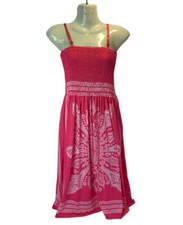 Shoreline Pink Spring Dress Adjust Straps One Size Fits Most Stretch