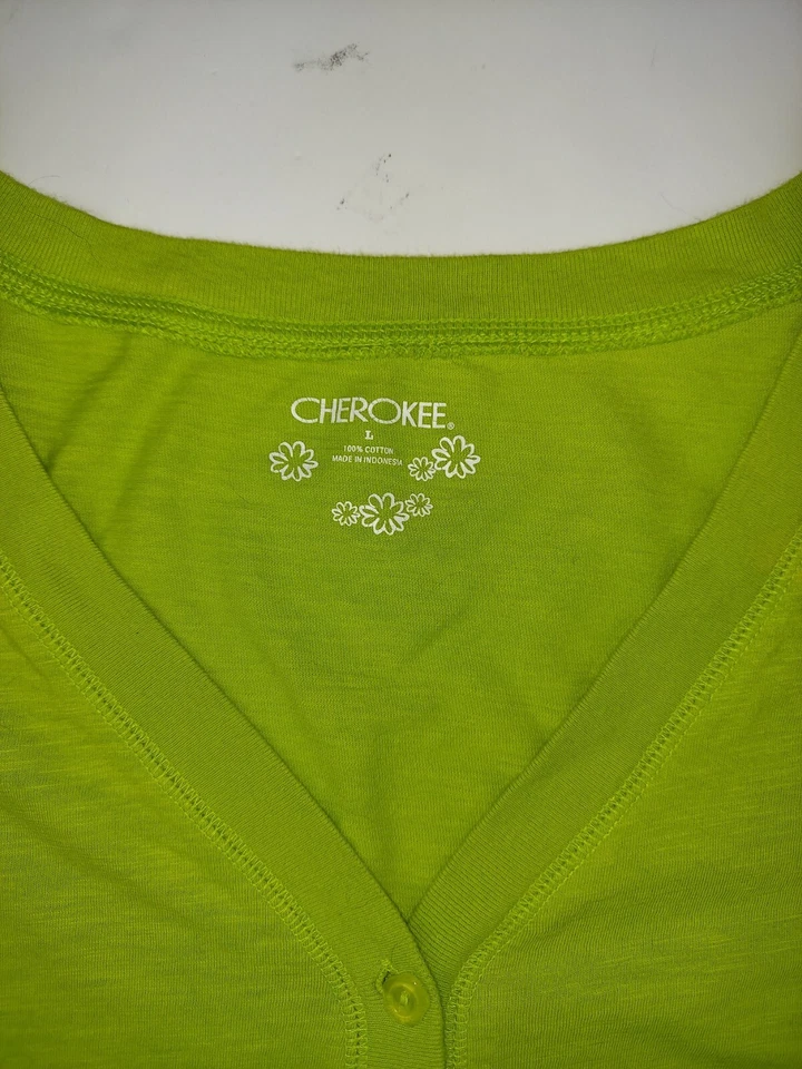 Niñas Algodón Cárdigan Ligero Manga Larga Suéter Jersey Punto Verde Cherokee Foto 4 de 4