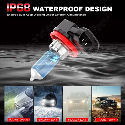 2x H8 H9 H11 LED Car Headlight Fog Light Kit Canbus Error Free 6000K White Bulbs - Picture 11 of 11