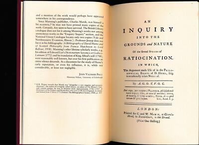 An Inquiry into the Grounds and Nature of the Several Species of Ratiocination